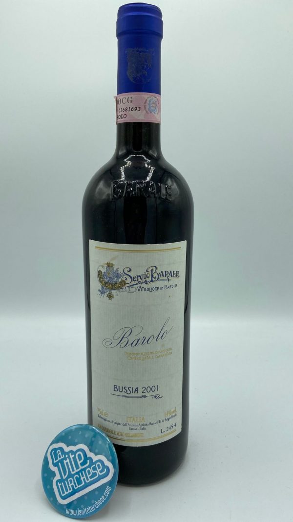 Red Piedmont wine Barolo cru Bussia Monforte d'Alba fine traditional artisan limited production  historic winery produced with only nebbiolo grapes perfect with game