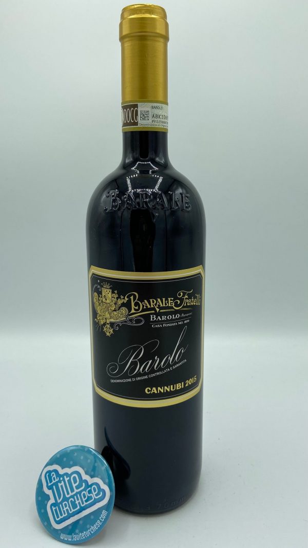 Red Piedmont wine Barolo cru Cannubi fine traditional craft historic cellar limited production produced with only nebbiolo grapes perfect with braised Barolo