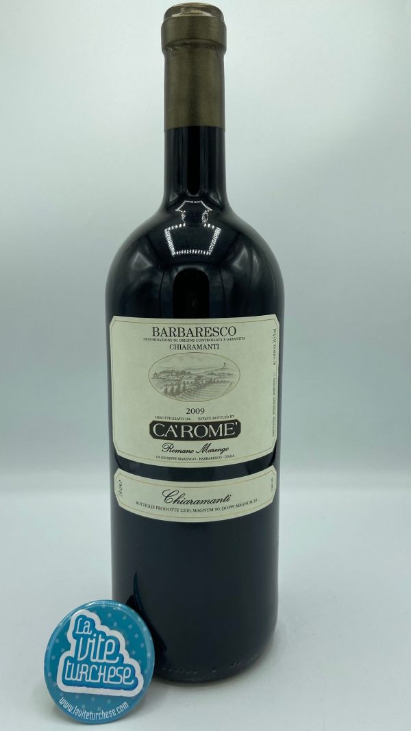 Red wine Barbaresco cru Rio Sordo fine artisanal limited production produced with nebbiolo grapes perfect with roasts