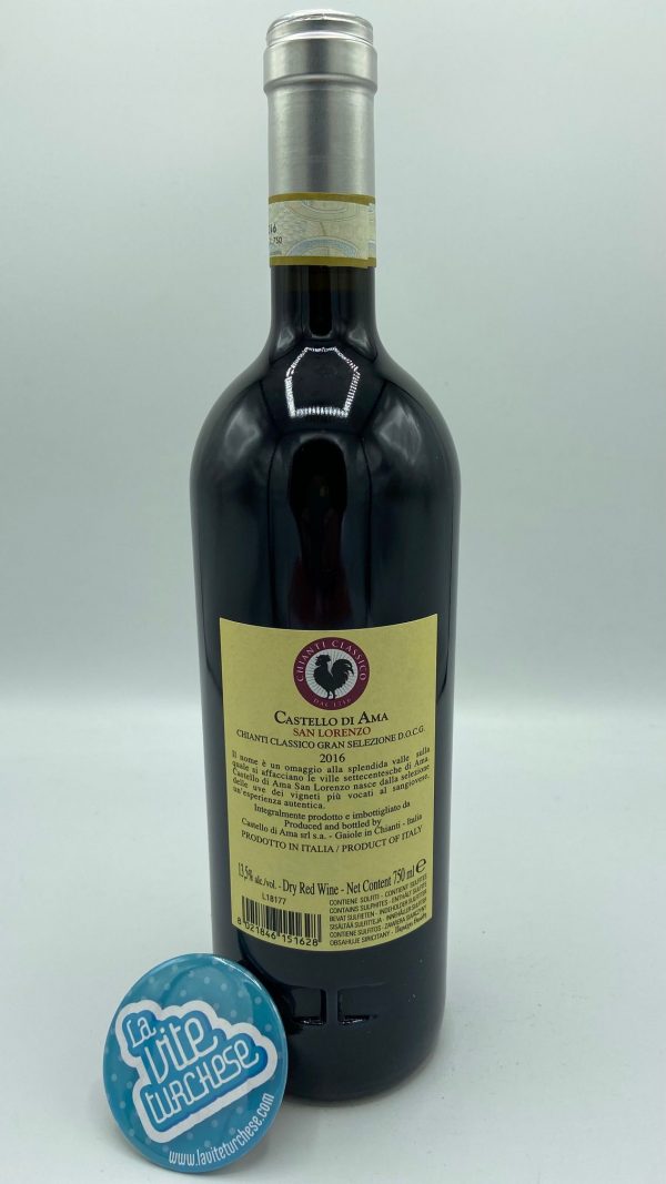 Chianti Classico red wine San Lorenzo grapes sangiovese,merlot and malvasia nera