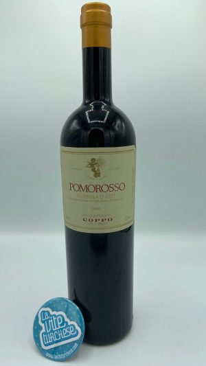 Red wine Barbera d'Asti Nizza fine craftsmanship limited production produced only in the best years historical cellar produced only with Barbera grapes perfect with salami and mature cheeses