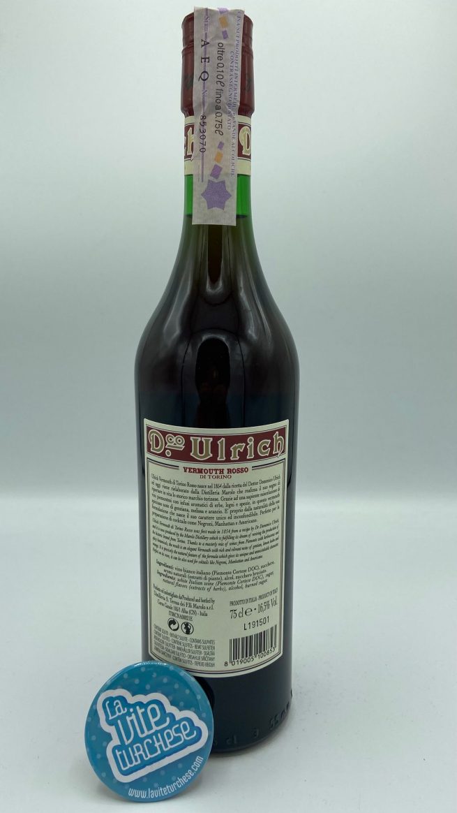 D.co Ulrich – Vermouth Rosso di Torino - back D.co Ulrich – Vermouth Rosso di Torino - back