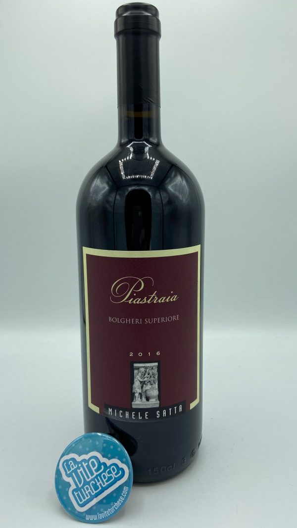 Red wine Bolgheri Tuscany fine craftsmanship limited production produced with cabernet sauvignon, merlot, sangiovese and syrah perfect with pappardella with meat sauce