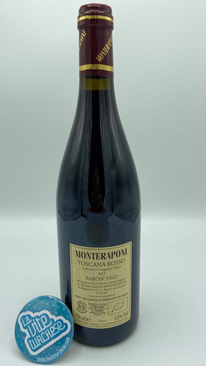 Monteraponi – Baron'Ugo Toscana Rosso Igt – 2013 - back Monteraponi – Baron'Ugo Toscana Rosso Igt – 2013 - back