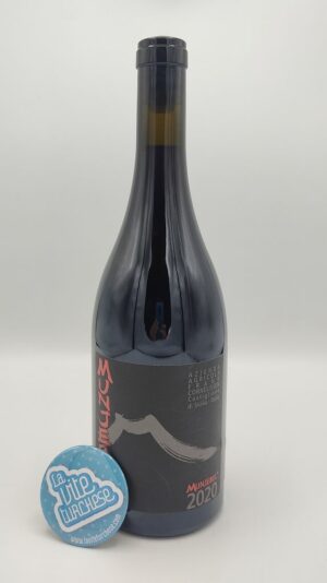 Frank Cornelissen - Munjebel Etna Rosso is the result of blending the different contrade, vinified in glass resin tanks.