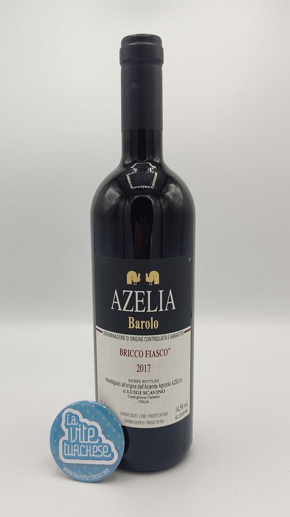Azelia – Barolo Bricco Fiasco prodotto nell'omonima vigna di Castiglione Falletto, con piante di 85 anni rappresenta il vino più storico.