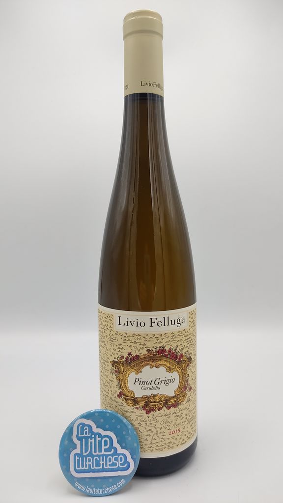 Livio Felluga - Pinot Grigio Curubella produced in the Rosazzo DOCG in Friuli Venezia Giulia vinified in earthenware containers.