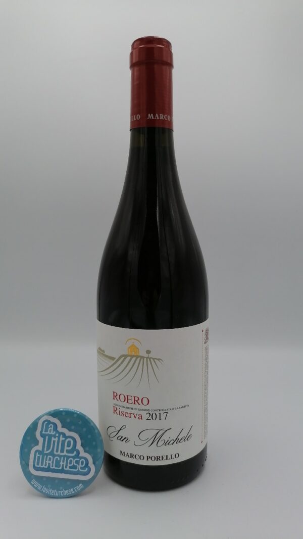 Marco Porello – Roero Riserva San Michele prodotto nell'omonima vigna situata a Canale nel Roero, solo 3800 bottiglie.