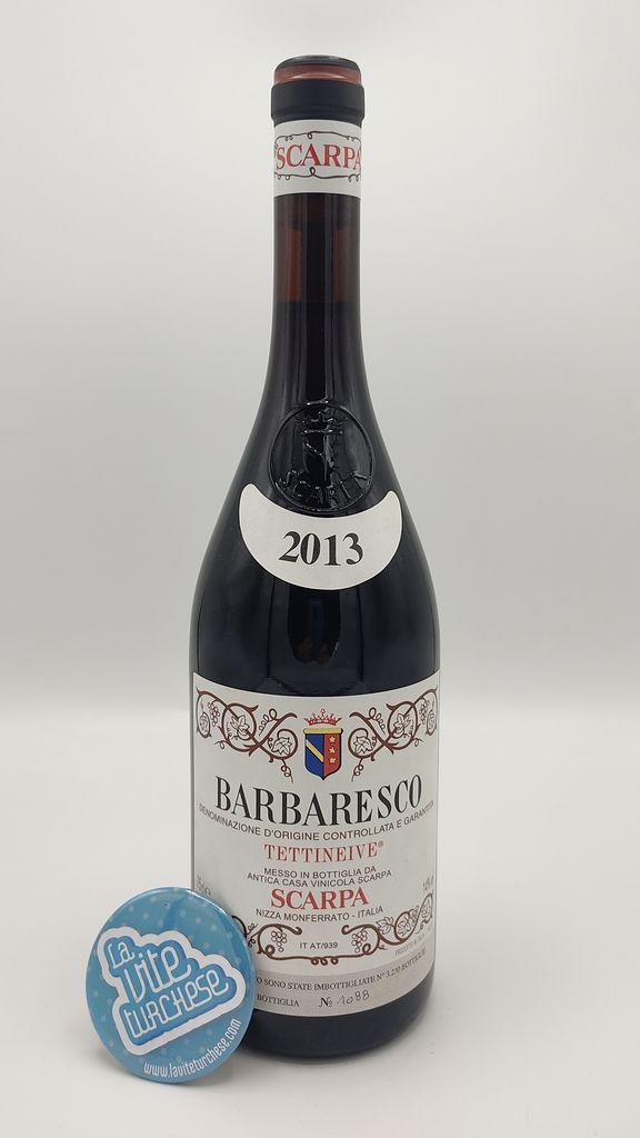 Scarpa – Barbaresco Tettineive unico Barbaresco prodotto dalla cantina con due micro vigne a Neive, stile tradizionale.