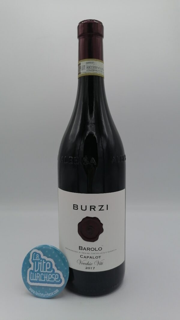 Burzi Alberto – Barolo Capalot Vecchie Viti prodotto nell'omonima vigna di La Morra con piante di 80 anni, vinificato in stile tradizionale.