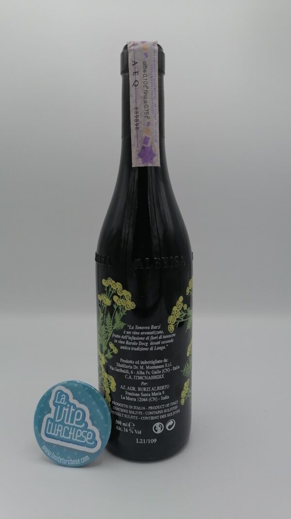 Burzi - Tanavea Vino Aromatizzato - back Gump Hof - Pinot Nero Praesulis prodotto nella valle Isarco in Alto Adige, vinificato per 12 mesi in barrique.