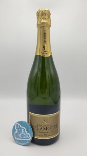 Delamotte - Champagne Blanc de Blancs vintage 2007 Grand Cru vineyards, aged on its lees for 60 months.