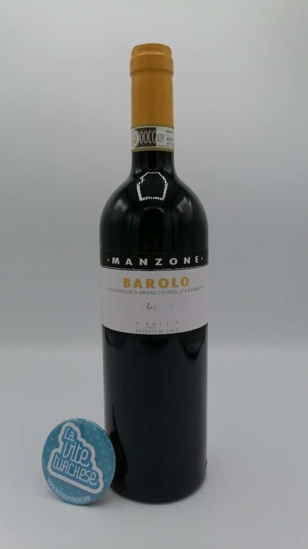Giovanni Manzone - Barolo Bricat produced in the highest part of the Gramolere vineyard, aged for 36 months in large oak barrels.