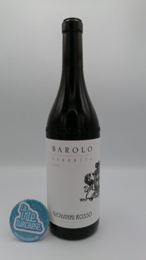 Giovanni Rosso – Barolo Cerretta prodotto nell'omonima vigna situata a Serralunga, famosa per donare nebbioli con tannini eleganti.