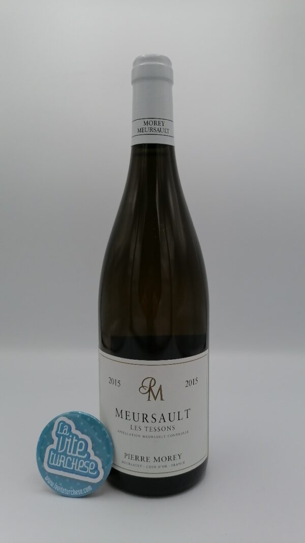 Pierre Morey - Meursault Les Tessons made from Chardonnay grapes with 30-year-old vines and spontaneous vinification in wooden barrels.