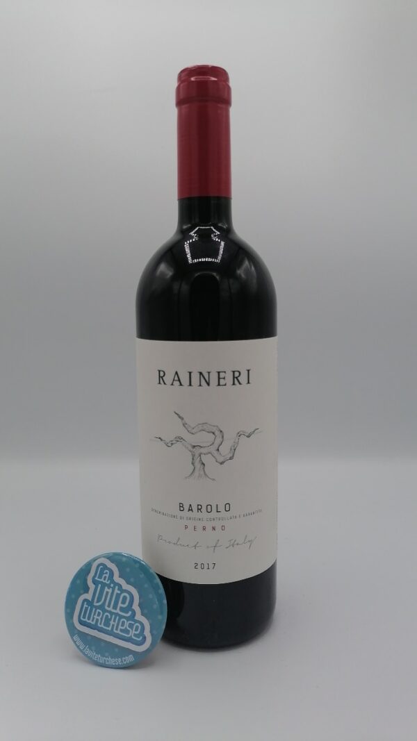 Raineri - Barolo Perno produced in the vineyard of the same name located in Monforte d'Alba, with clay limestone soils in only 5,000 bottles.