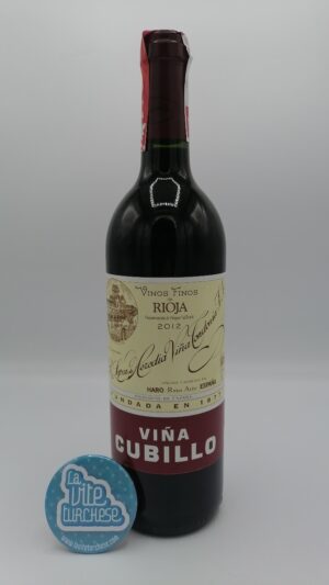 Lopez de Heredia – Viňa Cubillo prodotto nella Rioja con le piante di 40 anni, affinato per 3 anni in botti di legno e 5 anni in bottiglia.