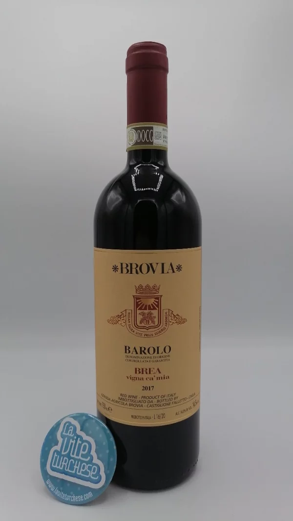 Brovia - Barolo Brea Vigna Ca' Mia prodotto nel cru Brea a Serralunga d'Alba con piante di 60 anni. Vino austero.