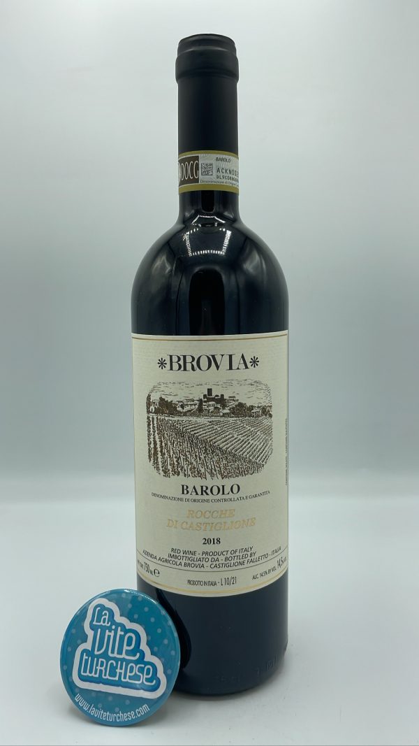 Brovia - Barolo Rocche di Castiglione produced in the vineyard of the same name located in Castiglione Falletto, with 46-year-old vines, aged for 2 years.