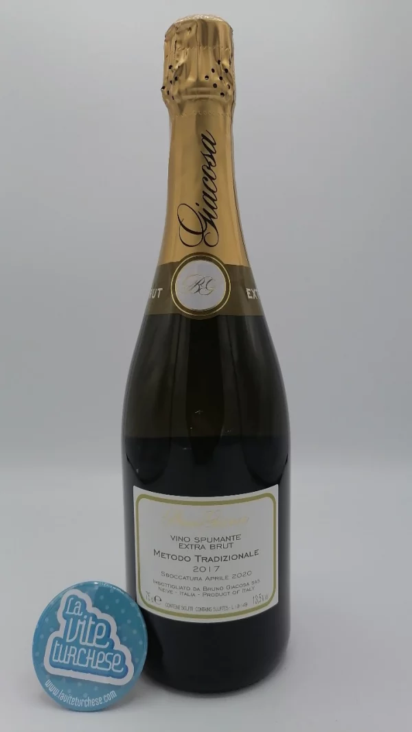 Bruno Giacosa - Extra Brut sparkling wine made with only Pinot Noir grapes using the classic method for 58 months.
