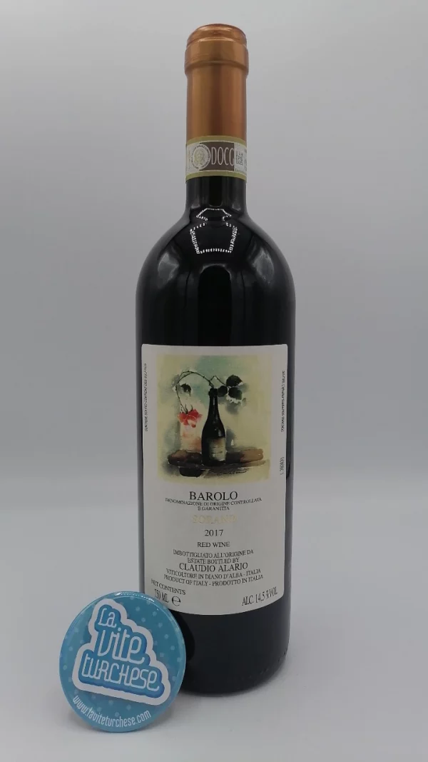 Claudio Alario - Barolo Sorano produced in the vineyard of the same name located in Serralunga d'Alba, aged for 30 months in barriques and large barrels.