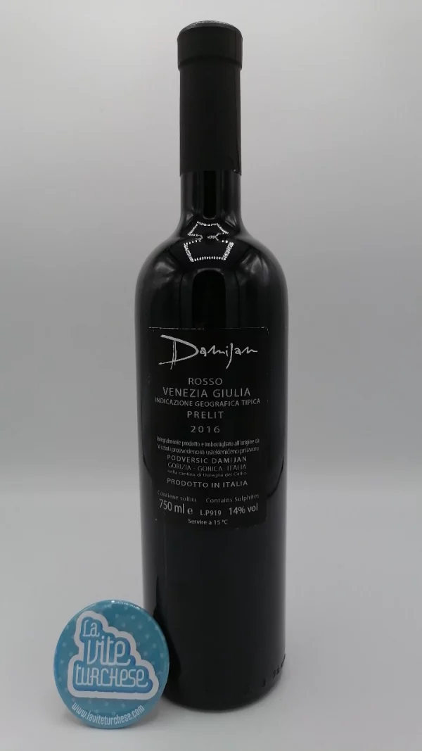 Damijan Podversic - Prelit Rosso Venezia Giulia - 2016 - back.jpg Damijan Podversic - Prelit Rosso Venezia Giulia produced in Collio in Friuli Venezia Giulia from Merlot and Cabernet Sauvignon grapes.