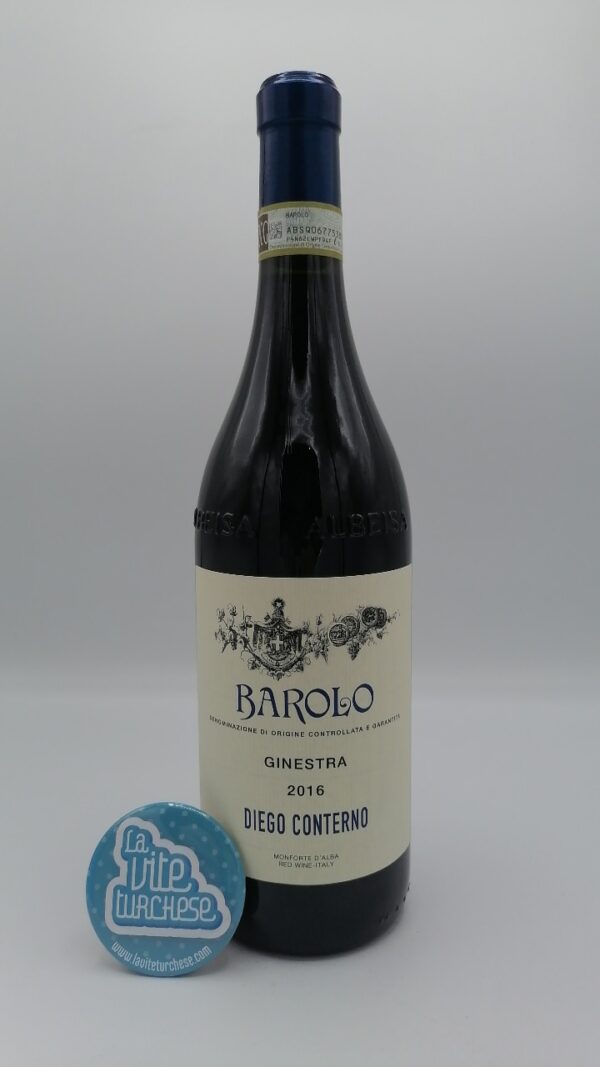 Diego Conterno - Barolo Ginestra produced in the vineyard of the same name located in Monforte d'Alba, put on the market after 5 years of aging.