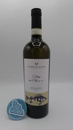 Gabriele Scaglione - Roero Arneis 'Ottimo con il pesce e...' prodotto a Cornegliano nel Roero con suoli sabbiosi.