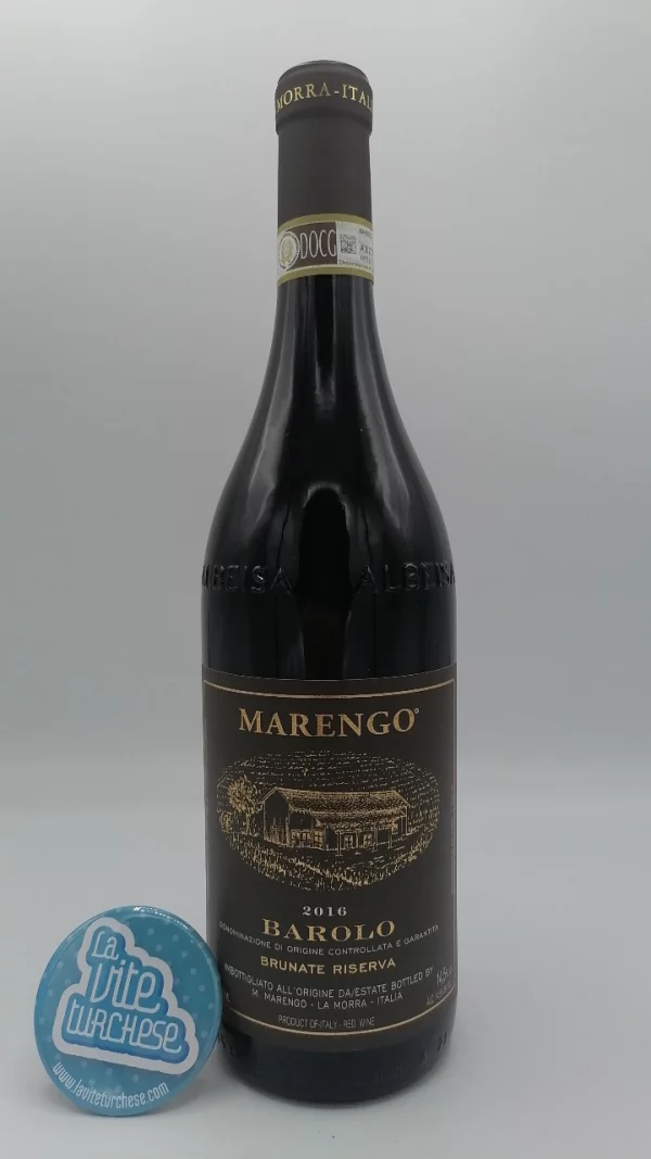 Mario Marengo – Barolo Brunate Riserva prodotto solo nelle migliori annate con una produzione limitata a 1000 bottiglie.