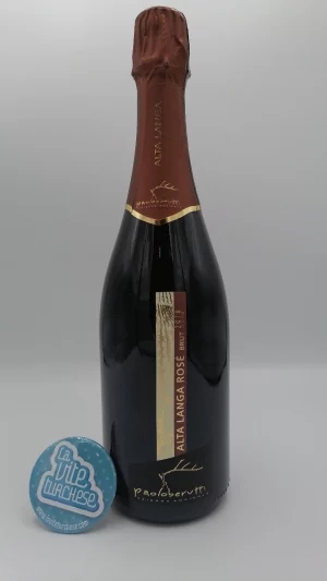 Paolo Berutti - Alta Langa Rosé Brut produced in only 3,000 bottles from Pinot Noir grapes, aged for 3 years on the lees.