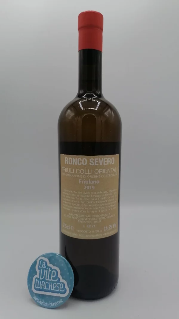 Ronco Severo - Friulano - 2019 - back Ronco Severo - Friulano made in Friuli Venezia Giulia with long maceration on the skins and aging in wood.