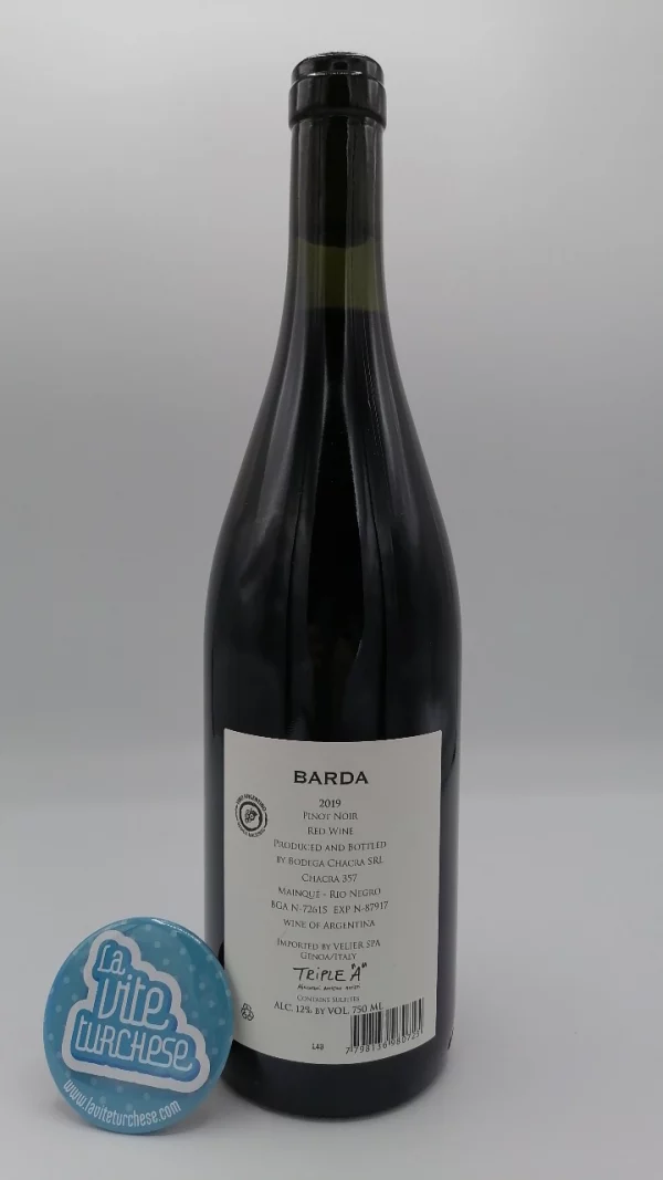 Bodega Chacra – Barda Pinot Noir è un grandissimo vino prodotto in Argentina dalla famiglia italiana Incisa della Rocchetta