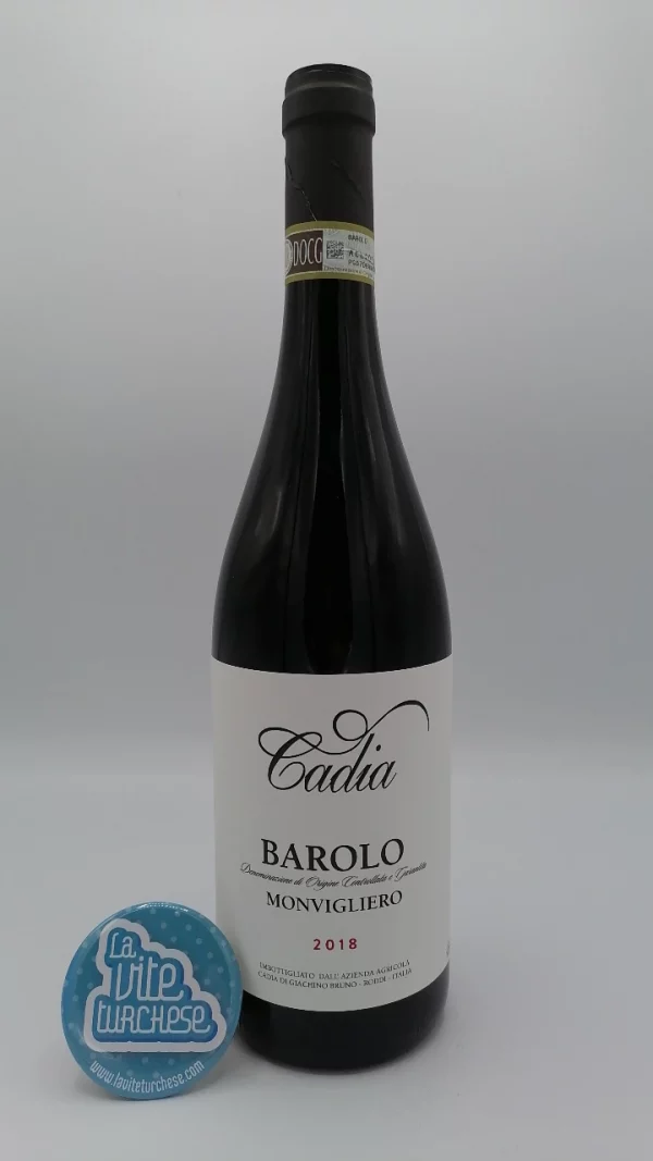 Cadia - Barolo Monvigliero produced in the vineyard of the same name located in the village of Verduno, considered one of the most elegant and refined plots.