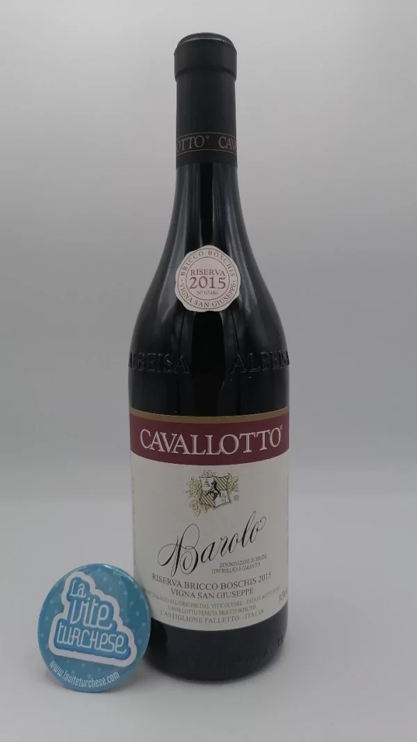Cavallotto - Barolo Riserva Bricco Boschis Vigna San Giuseppe produced in the homonymous vineyards only in the best vintages.