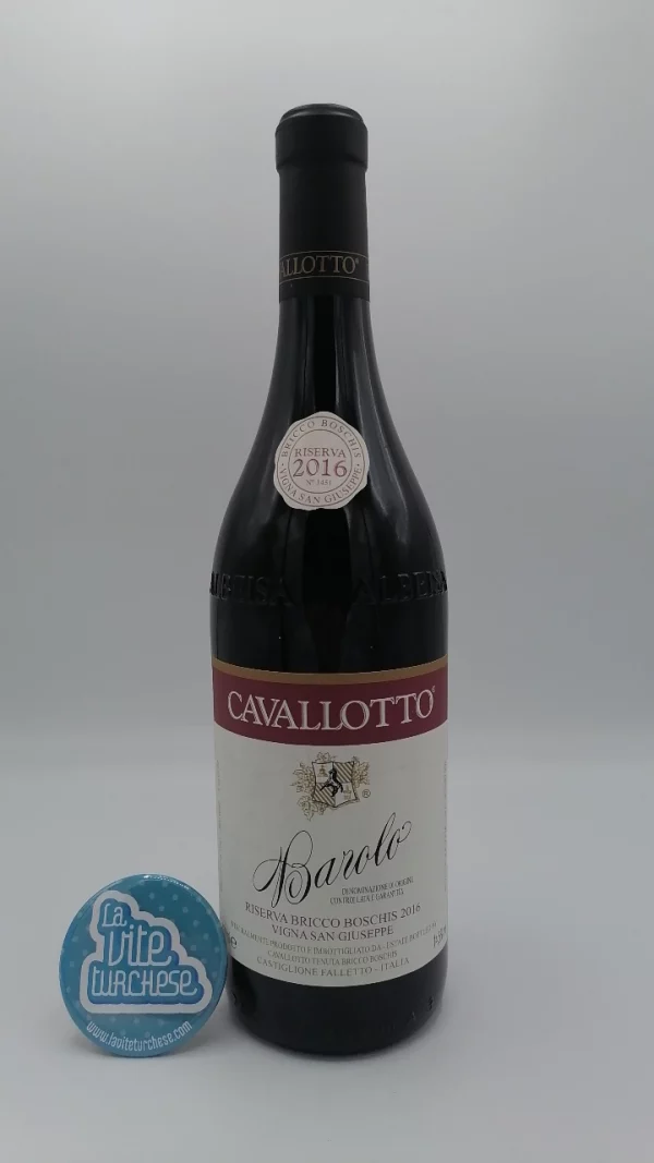 Cavallotto - Barolo Riserva Bricco Boschis Vigna San Giuseppe prodotto nell'omonima vigna situata a Castiglione Falletto.