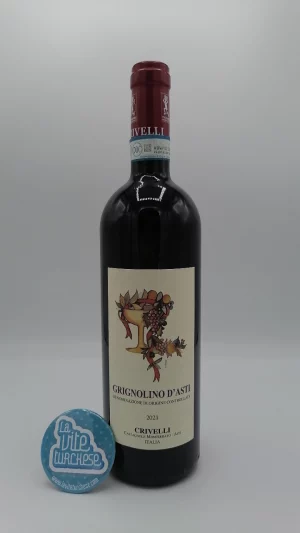 Crivelli - Grignolino d'Asti produced in Castagnole Monferrato in Piedmont, vinified only in steel tanks.