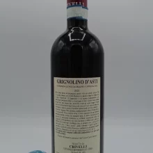 Crivelli – Grignolino d'Asti – 2021 - back Crivelli - Grignolino d'Asti produced in Castagnole Monferrato in Piedmont, vinified only in steel tanks.