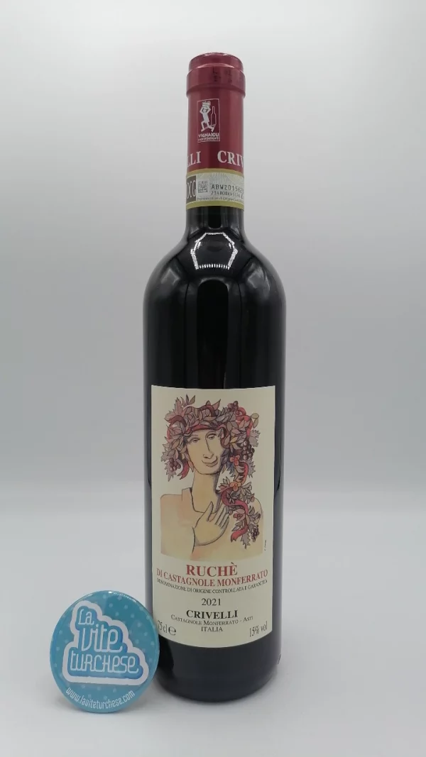 Crivelli – Ruchè di Castagnole Monferrato prodotto nel comune di Castagnole Monferrato, considerato la patria di questo vitigno autoctono.