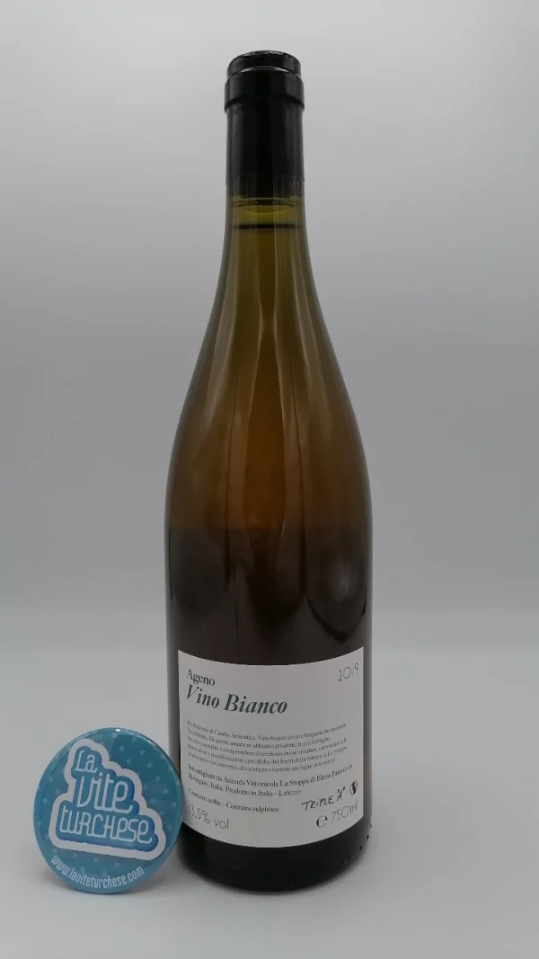 La Stoppa – Ageno - 2019 - back.jpg La Stoppa - Ageno produced in Emilia Romagna in the province of Piacenza, made by vinification in contact with the skins for 4 months.