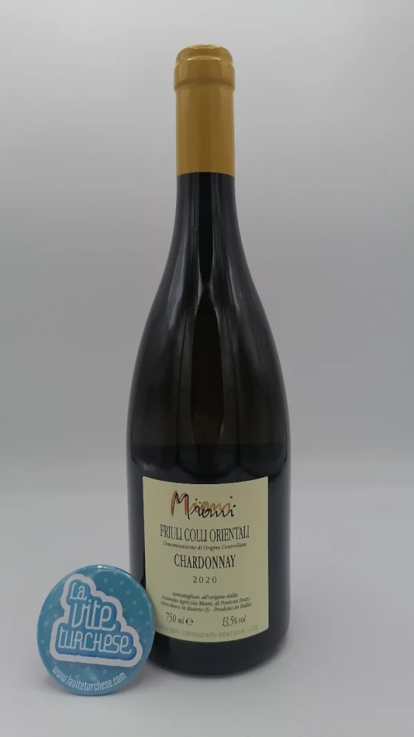 Miani – Chardonnay Zittelle prodotto in Friuli Venezia Giulia, vinificato e affinato in barrique usate per 12 mesi.