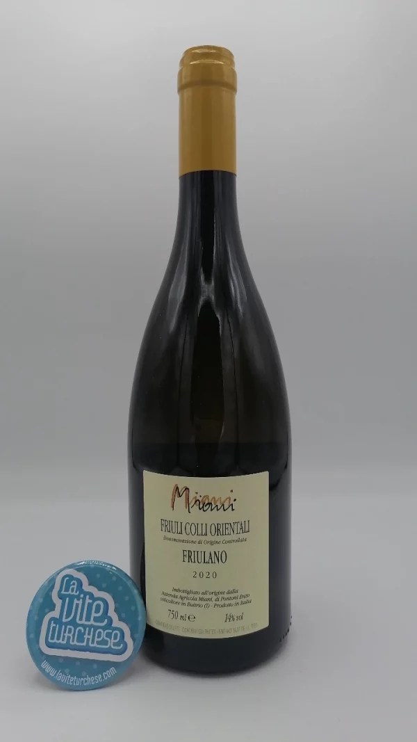 Miani – Friulano Filip – 2020 - back Miani - Friulano Filip produced in Friuli Venezia Giulia, vinified completely in barrique for about 1 year.