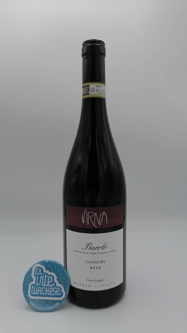 Virna – Barolo Cannubi prodotto nella vigna più storica e qualitativa della denominazione Barolo, con piante di 65 anni.