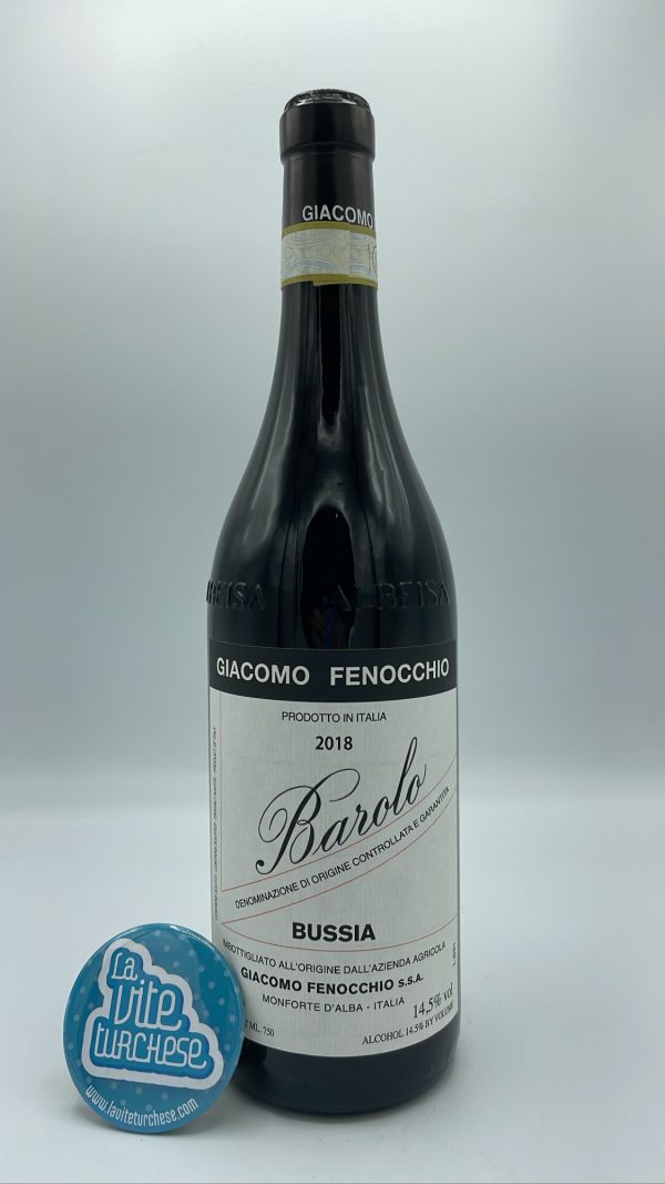 Giacomo Fenocchio - Barolo Bussia produced in the vineyard of the same name located in Monforte, vinified for 30 months in large oak.