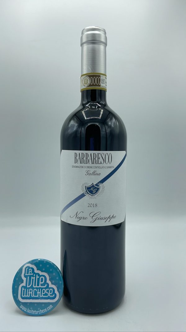 Giuseppe Negro - Barbaresco Gallina produced in the vineyard of the same name located in Neive, aged for 24 months in tonneaux.