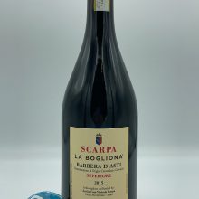 Scarpa - Barbera d'Asti La Bogliona produced in the vineyard of the same name located in Nizza Monferrato, aged for 3 years in large barrels.