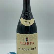 Scarpa - Barbera d'Asti La Bogliona produced in the vineyard of the same name located in Nizza Monferrato, aged for 3 years in large barrels.