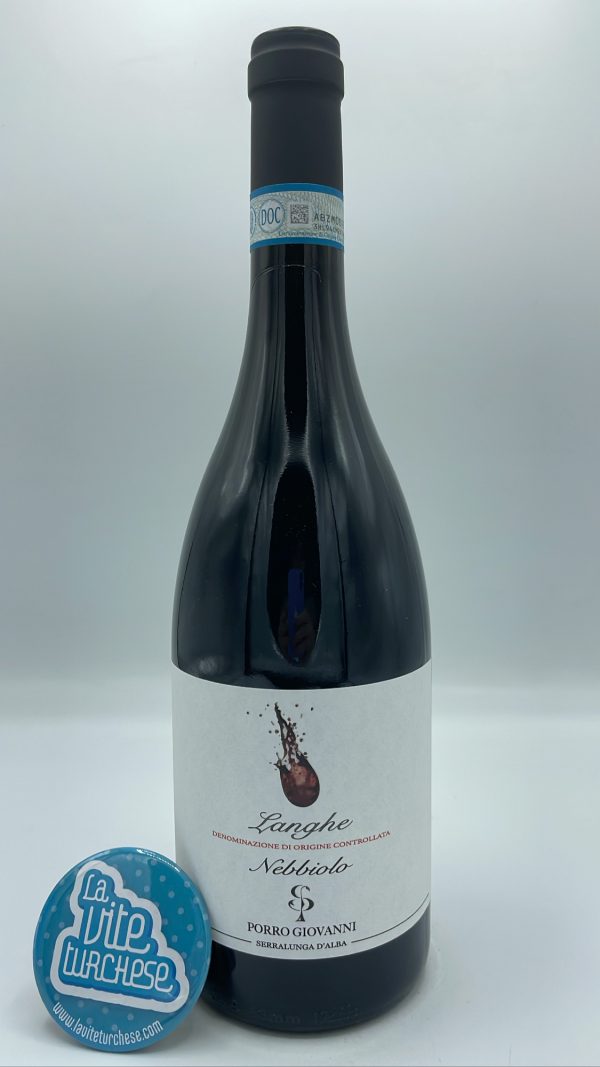 Giovanni Porro – Langhe Nebbiolo prodotto nella vigna Cerrati di Serralunga, posizione da Barolo, solo 1600 bottiglie.