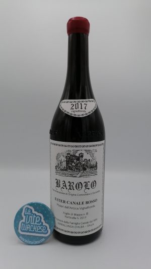 Giovanni Rosso – Barolo Vignarionda Ester Canale Rosso prodotto nell'omonima vigna situata a Serralunga d'Alba, piante del 1946.