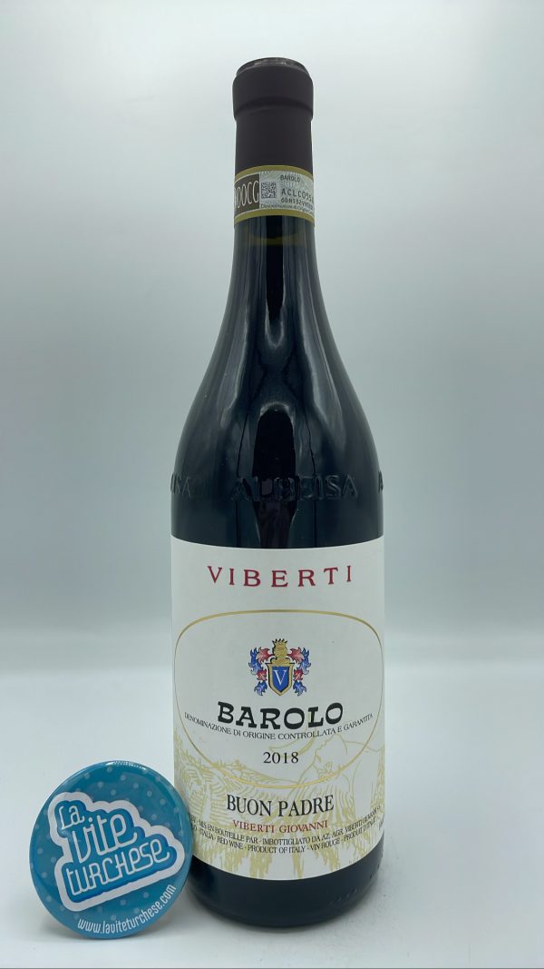 Giovanni Viberti - Barolo Buon Padre produced from several vineyards located between Barolo, Monforte, Verduno, traditional style.