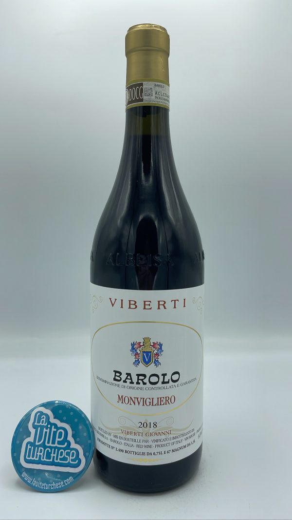 Giovanni Viberti - Barolo Monvigliero produced in the most important vineyard in Serralunga d'Alba, less than 3000 bottles produced.